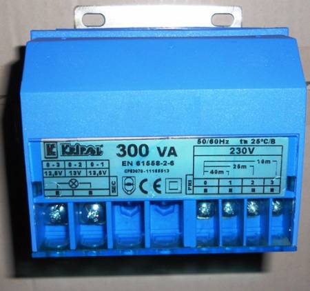 Трансфортматор 300Вт,12В UNE-EN 60742 Kripsol